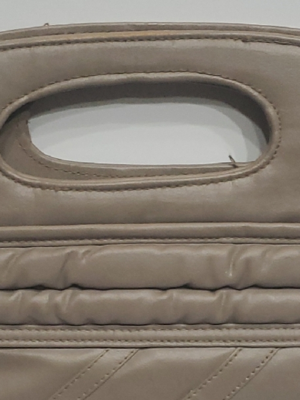Taupe Structured Vintage Handle Women’s Handbag